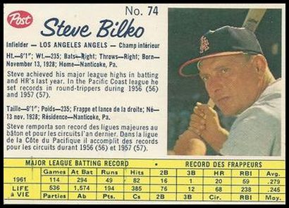 74 Steve Bilko